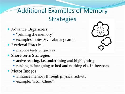 Ppt Memory Strategies And Mnemonic Devices Powerpoint Presentation Id