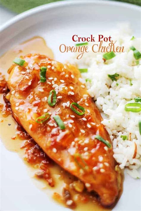 Chicken thighs, mushrooms and orzo pasta all cook together in your slow cooker. Crock Pot Orange Chicken Recipe | Easy Crock Pot Chicken ...