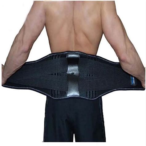 Aofeite Waist Support Lumbar Leather Belt Back Brace Bandage For Pain