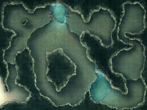 Battlemap Beach Cave By RoninDude Deviantart Com On DeviantArt Dungeon Maps Fantasy Map