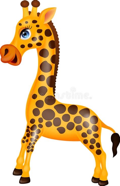 Cute giraffe pattern with nude drops Royalty Free Vector
