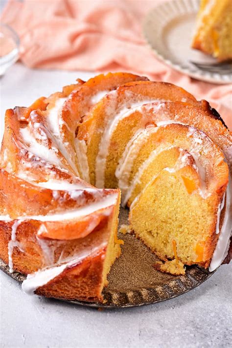 Peach Cobbler Pound Cake Bundt Pound Cake Homemade
