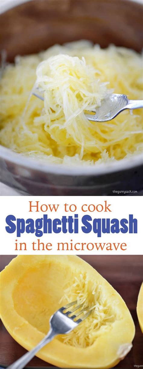How To Cook Spaghetti Squash In The Microwave Recipe Recipe For