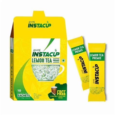 Atlantis Instacup Instant Lemon Tea Premix Single Serve Sachet Pack