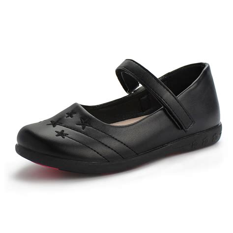 Kids Black School Shoes Uniform Mary Jane With Classic Round