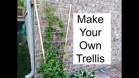 Learn how to build a stunning garden trellis! Make Your Own Trellis - YouTube