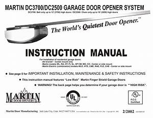 Martin Dc3700e Manual Opener Manual All Page Martin