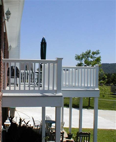 The best choice for strong & durable railing systems. Longevity Vinyl Deck Railing System | Deck railing systems ...