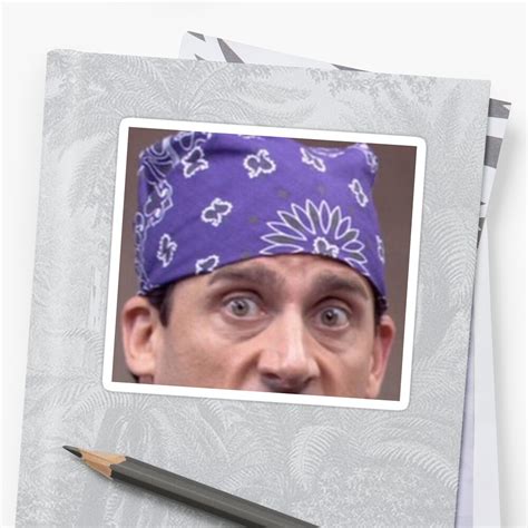 Michael Scott Prison Mike The Office Sticker By Tyrodesign Redbubble