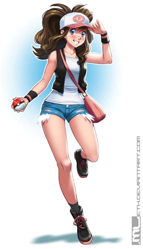 Pokemon Hilda By Mleth On Deviantart Pokémon Pokémon Pokemon