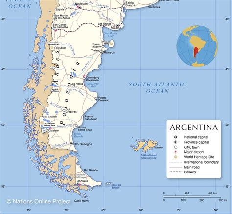 Reference Map Of Argentina