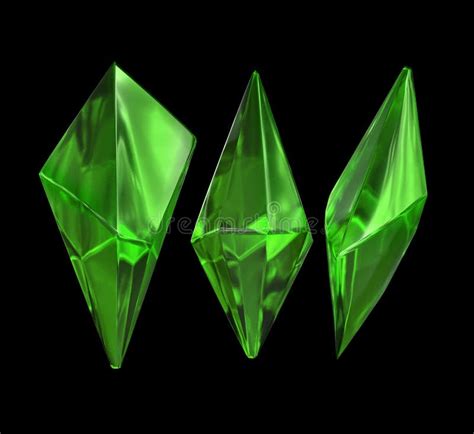 Green Diamond Emerald 3d Rendering Stock Illustrations 113 Green