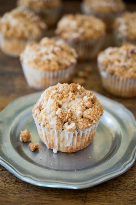 In a separate bowl, sift flour with baking powder, baking soda and salt. Sour Cream Coffee Cake Streusel Muffins