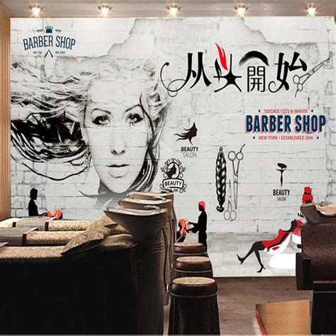 3d Photo Wallpaper 3d Personalized Fashion Beauty Salon Mural Retro