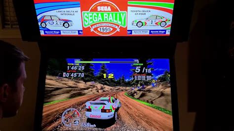 Sega Rally Arcade Cabinet Gameplay W Hypermarquee Youtube