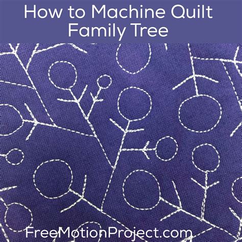 Simple and cute family tree for kids. The Free Motion Quilting Project: Machine Quilt Family ...