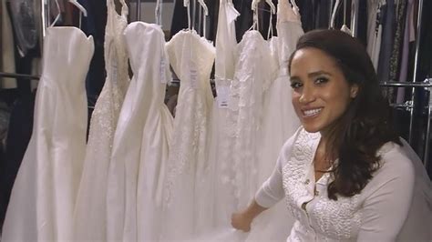 meghan markle already had her first wedding dress fitting details youtube