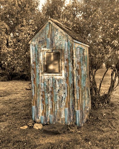 Rustic Vintage Outhouse Bathroom Wall Art By Littlepiephotoart