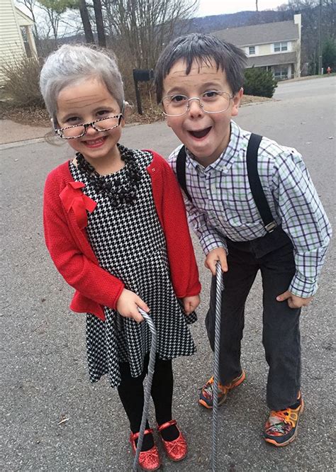 100 Year Old Kids For 100th Day Of School The Mom Creative Old Lady