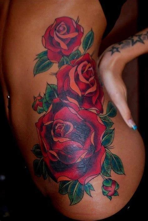 40 Roses Tattoos InkDoneRight Com Rose Tattoo On Side Rose Tattoos