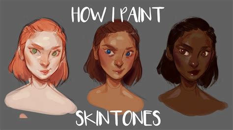 HOW I PAINT SKIN TONES Skin Color Palette Youtube Art Digital Painting Tutorials