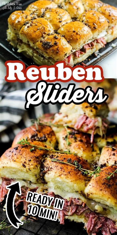 Reuben Sliders Slider Recipes Sliders Recipes Beef Sliders Recipes Hawaiian Rolls
