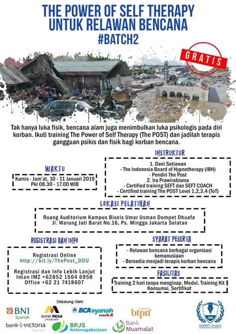 Contoh surat lamaran email untuk posisi relawan, apa yang harus dilakukan? The Power of Self Therapy untuk Relawan Bencana Batch 2 - IMZ