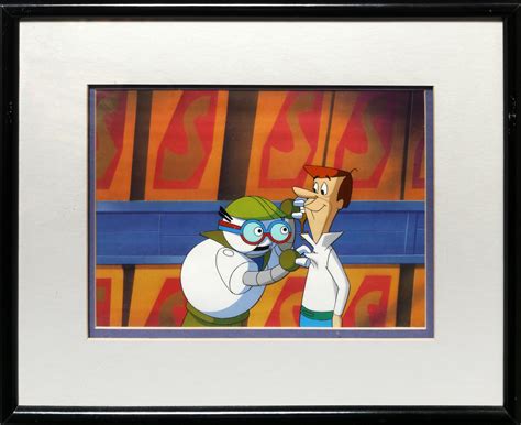 Lot Hanna Barbera George Jetson And Rudy Hand Painted Original
