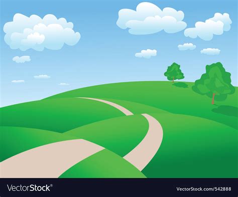 Rolling Hills Background Royalty Free Vector Image