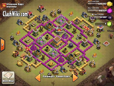 Clash Of Clans Th8 Base - TH8 Clan War Base | Clash Of Clans Wiki