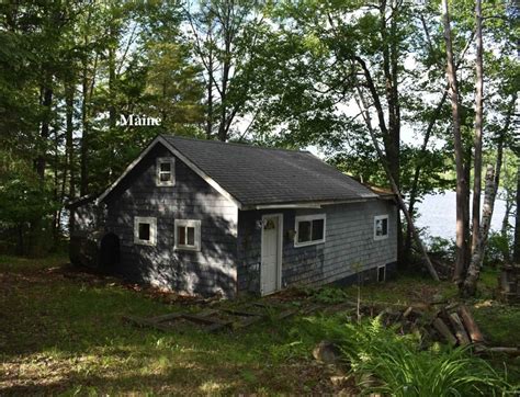 Circa 1931 Waterfront Maine Cabin For Sale 50k Off Market Old
