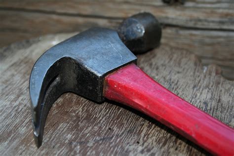 Hammer With Red Handle Free Stock Photo Public Domain Pictures