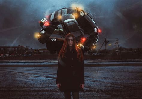 Women Fantasy Art Car Artwork Yuri Shwedoff Darkness Screenshot