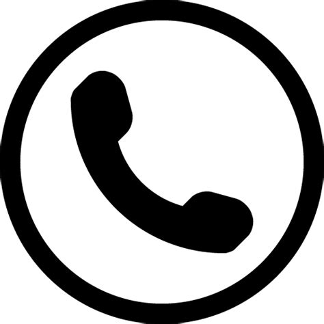 Simple Phone Icon In Circle Transparent Png Stickpng