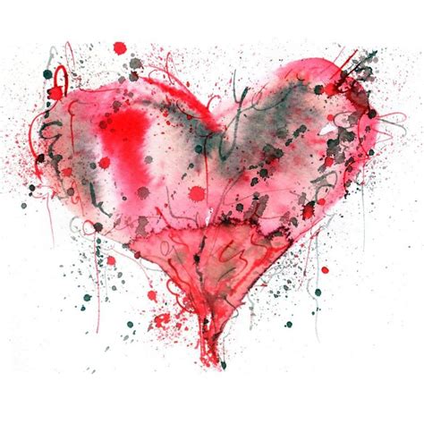 Heart To Love Watercolor Heart Watercolor Paintings For Beginners