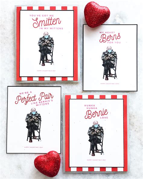 Choose from thousands of customizable templates or create your own from scratch! Bernie Valentines - FREE Printable Download! PositivelySplendid.com
