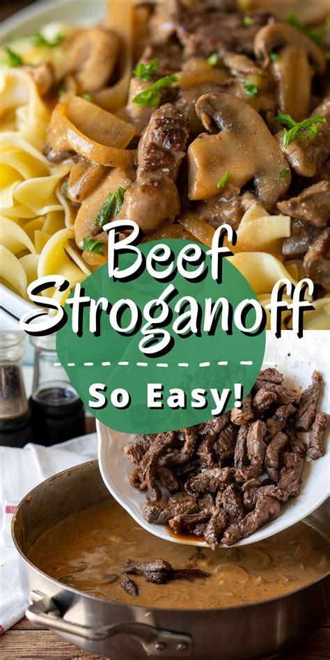 Creamy Beef Stroganoff Recipe I Wash You Dry