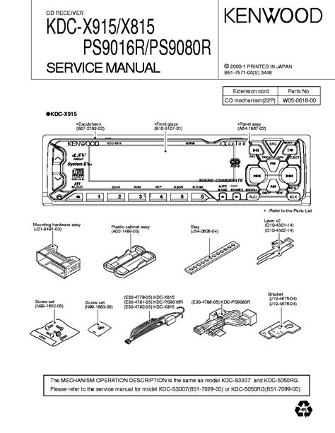 Install the unit in your car. Wiring Diagram For Kenwood Car Stereo Krc4003