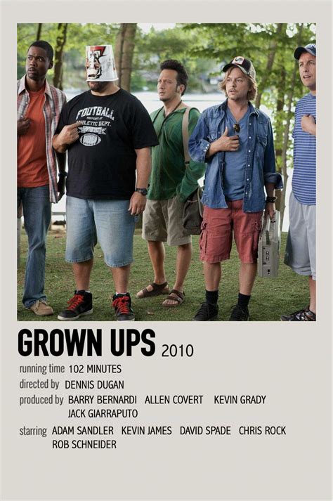 Grown Ups Polaroid Poster Film Posters Minimalist Film Posters Vintage Iconic Movie Posters