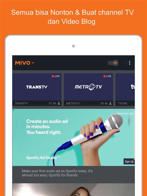 Setiap live streaming kamu akan terekam otomatis dan dapat. Mivo for Android - APK Download