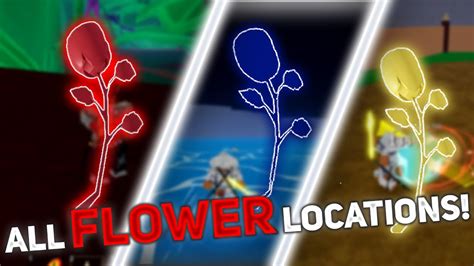 All Flower Locations Blox Fruits Youtube