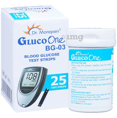 Dr Morepen Gluco One Bg Blood Glucose Test Strip Only Strips Buy