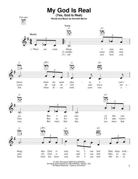 My God is Real Sheet Music to download and print
