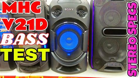 Sony Mhc V21d Low Frequency Bass Test 1 100hz Insane Bass Do Not