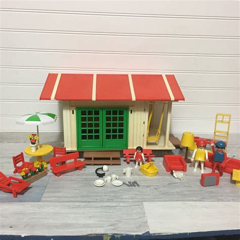 Playmobil Lot 3771 Beach House Cottage And Park Playground Etsy