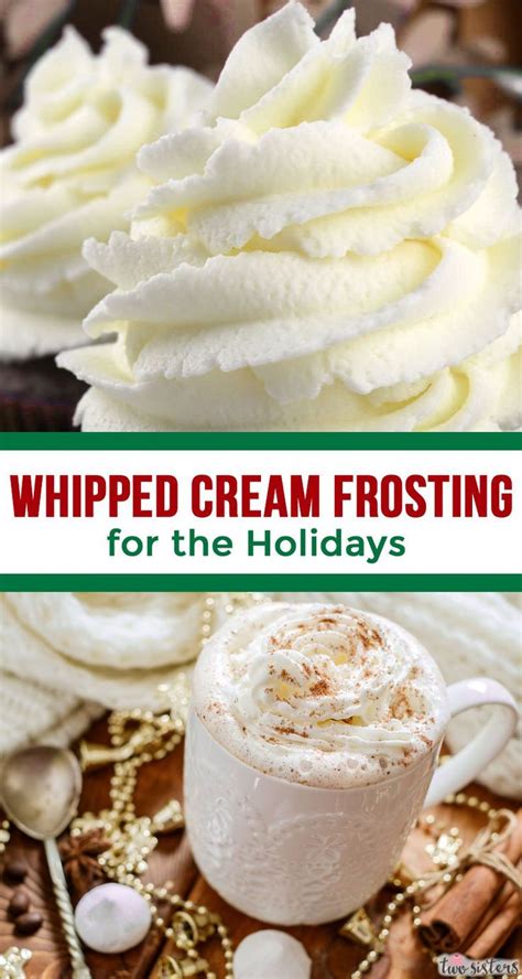 How to make basic whipped cream. The Best Whipped Cream Frosting | Recipe | Whipped cream frosting, Frosting recipes, Holiday baking