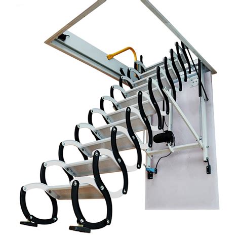 Steelaluminium Remote Control Automatic Electric Folding Loft Ladder