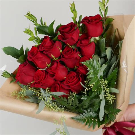 Wrapped Dozen Roses In Los Angeles Ca Anthonys Flowers