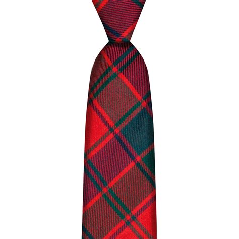 Robertson Red Modern Tartan Tie Lochcarron Of Scotland