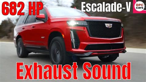 Exhaust Sound 2023 Cadillac Escalade V 682 Horsepower Supercharged V8